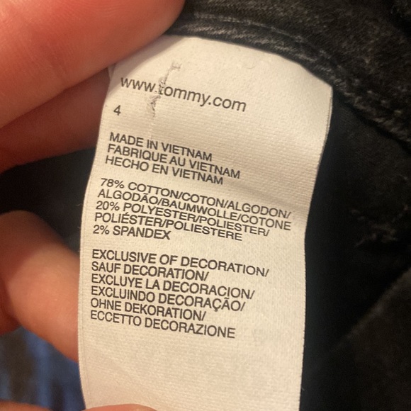 Tommy Hilfiger black skinny leg leggings size 4 - Picture 5 of 5